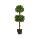 40 Inch Artificial Boxwood Topiary Ball Tree for Front Porch Patio Home-Green by LJGDeals