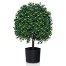 Artificial Boxwood Topiary Ball Tree Faux Bushes Ball Plants with UV Rated Leaves by DirectDeals