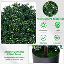 Artificial Boxwood Topiary Ball Tree Faux Bushes Ball Plants with UV Rated Leaves by LJGDeals