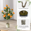 36 Inch Artificial Camellia Tree with Blooming Flower 1 Pack by LJGDeals