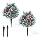Artificial Cedar Topiary Trees with Ground Spikes, Set of 2 by LJGDeals