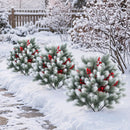 Artificial Cedar Topiary Trees with Ground Spikes, Set of 2 by DirectDeals