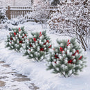 Artificial Cedar Topiary Trees with Ground Spikes, Set of 2 by LJGDeals