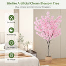 6.5 FT Tall Artificial Cherry Blossom Tree with 900 Pink Flowers by LJGDeals