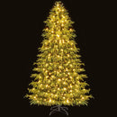 Artificial Christmas Tree with LED Lights and PVC Mixed Branch Tips by LJGDeals