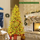Artificial Christmas Tree with LED Lights and PVC Mixed Branch Tips by LJGDeals