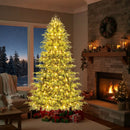 Artificial Christmas Tree with LED Lights and PVC Mixed Branch Tips by LJGDeals