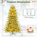 Artificial Christmas Tree with LED Lights and PVC Mixed Branch Tips by LJGDeals