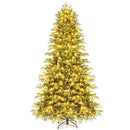 Artificial Christmas Tree with LED Lights and PVC Mixed Branch Tips by LJGDeals