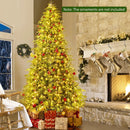 Artificial Christmas Tree with LED Lights and PVC Mixed Branch Tips by LJGDeals