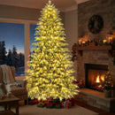 Artificial Christmas Tree with LED Lights and PVC Mixed Branch Tips by LJGDeals