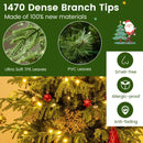Artificial Christmas Tree with LED Lights and PVC Mixed Branch Tips by LJGDeals