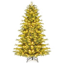 Artificial Christmas Tree with LED Lights and PVC Mixed Branch Tips by LJGDeals