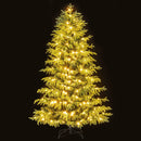 Artificial Christmas Tree with LED Lights and PVC Mixed Branch Tips by LJGDeals