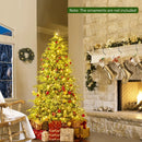 Artificial Christmas Tree with LED Lights and PVC Mixed Branch Tips by LJGDeals