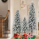 Artificial Christmas Tree Set of 3 with Snow-flocked Branch Tips by LJGDeals