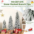 Artificial Christmas Tree Set of 3 with Snow-flocked Branch Tips by LJGDeals