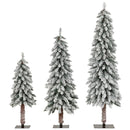 Artificial Christmas Tree Set of 3 with Snow-flocked Branch Tips by LJGDeals