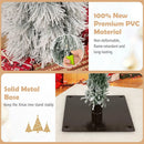 Artificial Christmas Tree Set of 3 with Snow-flocked Branch Tips and LED Lights by LJGDeals
