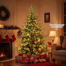 Artificial Christmas Tree with Branch Tips and Warm White LED Lights by LJGDeals