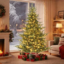 Artificial Christmas Tree with Branch Tips and Warm White LED Lights by LJGDeals