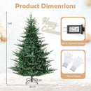 Artificial Christmas Tree with Branch Tips and Warm White LED Lights by LJGDeals