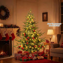 Artificial Christmas Tree with Branch Tips and Warm White LED Lights by LJGDeals