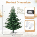 Artificial Christmas Tree with Branch Tips and Warm White LED Lights by LJGDeals
