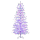7 FT Artificial Pre-lit Christmas Tree Hinged Xmas Tree with 820 Coral-like Branch Tips by LJGDeals