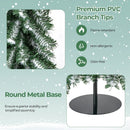 4/5/6 Feet Artificial Christmas Tree Set of 3 with Realistic Accumulated Snow by DirectDeals