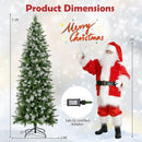 6/7.5/9 FT Artificial Christmas Tree with Warm-White LED Lights by LJGDeals