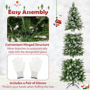 6/7.5/9 FT Artificial Christmas Tree with Warm-White LED Lights by LJGDeals