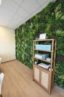 Evergreen Triptych Artificial Vertical Garden Green Wall Panel Set of 3 33 SQ FT – UV Resistant – Commercial Grade by Designer Plants USA