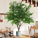 8.2 FT Tall Artificial Ficus Tree Large Faux Greenery Tree with Leaves by LJGDeals