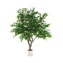 8.2 FT Tall Artificial Ficus Tree Large Faux Greenery Tree with Leaves by LJGDeals