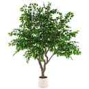 8.2 FT Tall Artificial Ficus Tree Large Faux Greenery Tree with Leaves by LJGDeals