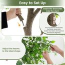 8.2 FT Tall Artificial Ficus Tree Large Faux Greenery Tree with Leaves