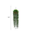 Fern Artificial Hanging Basket 13.8×55.1in – UV Resistant