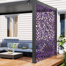 Decorative Faux Purple Eucalyptus Fencing Panel with Real Willow Frame for Balcony Patio by LJGDeals