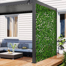 Expandable Fence Privacy Screen with Sun-Protective Artificial Hedge for Balcony Patio by LJGDeals