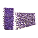 Decorative Faux Purple Eucalyptus Fencing Panel with Real Willow Frame for Balcony Patio by LJGDeals
