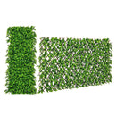 Expandable Fence Privacy Screen with Sun-Protective Artificial Hedge for Balcony Patio by LJGDeals