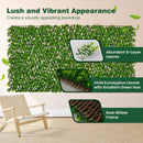Expandable Fence Privacy Screen with Sun-Protective Artificial Hedge for Balcony Patio by LJGDeals