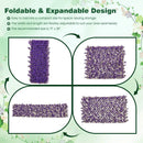 Decorative Faux Purple Eucalyptus Fencing Panel with Real Willow Frame for Balcony Patio by LJGDeals