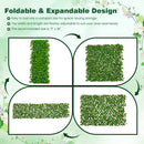 Expandable Fence Privacy Screen with Sun-Protective Artificial Hedge for Balcony Patio by LJGDeals
