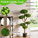 6 Ball Topiary Tree with Weighted Base - 45" Indoor Outdoor by LJGDeals