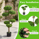 6 Ball Topiary Tree with Weighted Base - 45" Indoor Outdoor by LJGDeals
