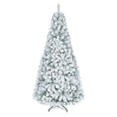 Snow-Flocked Artificial Christmas Tree 6 ft with Metal Stand by LJGDeals