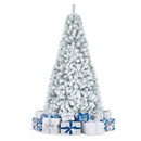 Snow-Flocked Artificial Christmas Tree 6 ft with Metal Stand by DirectDeals