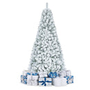 Snow-Flocked Artificial Christmas Tree 6 ft with Metal Stand by LJGDeals